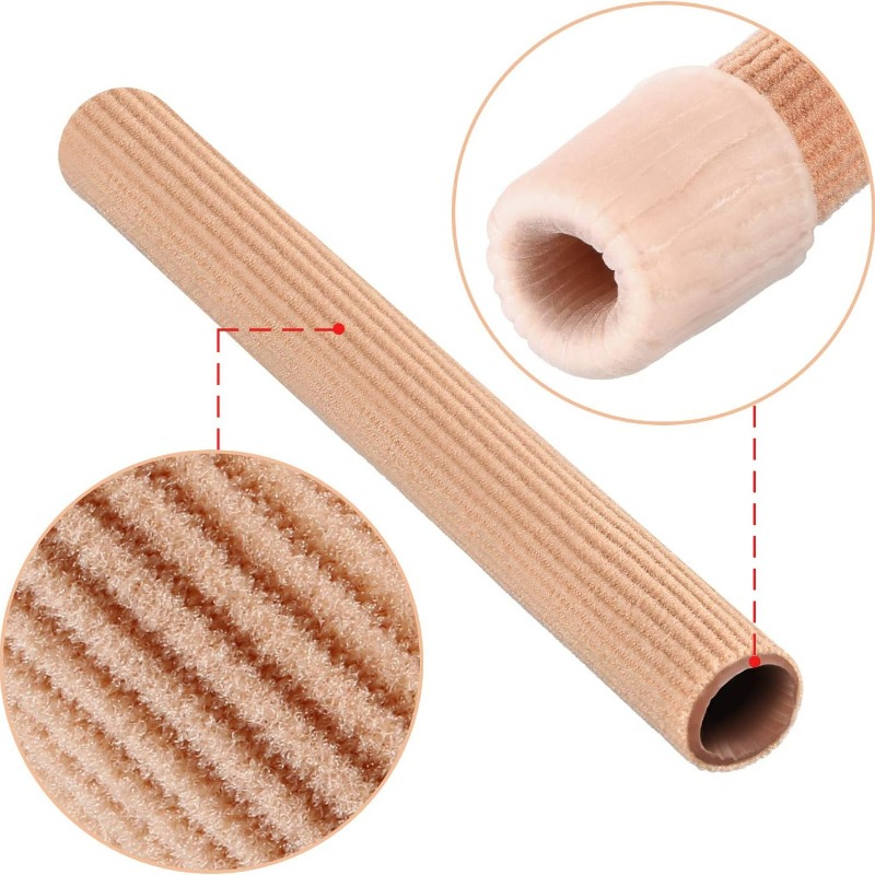 Cubierta de Gel para dedos, tubo Protector de fibra elástica para dedos, tubo de protección para dedos, Reduce la fricción, Protector de silicona para pies, piezas para el cuidado de los pies