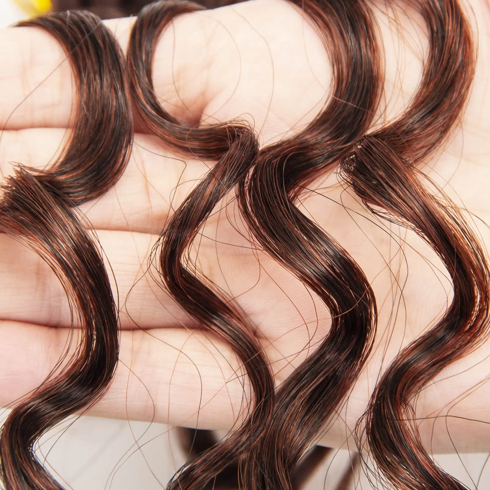 18 "GoGo Curl ผมโครเชต์สําหรับผู้หญิงสีดําชายหาด Curl Bohemian โครเชต์ Braids Deep Wave Braiding hair Extensions