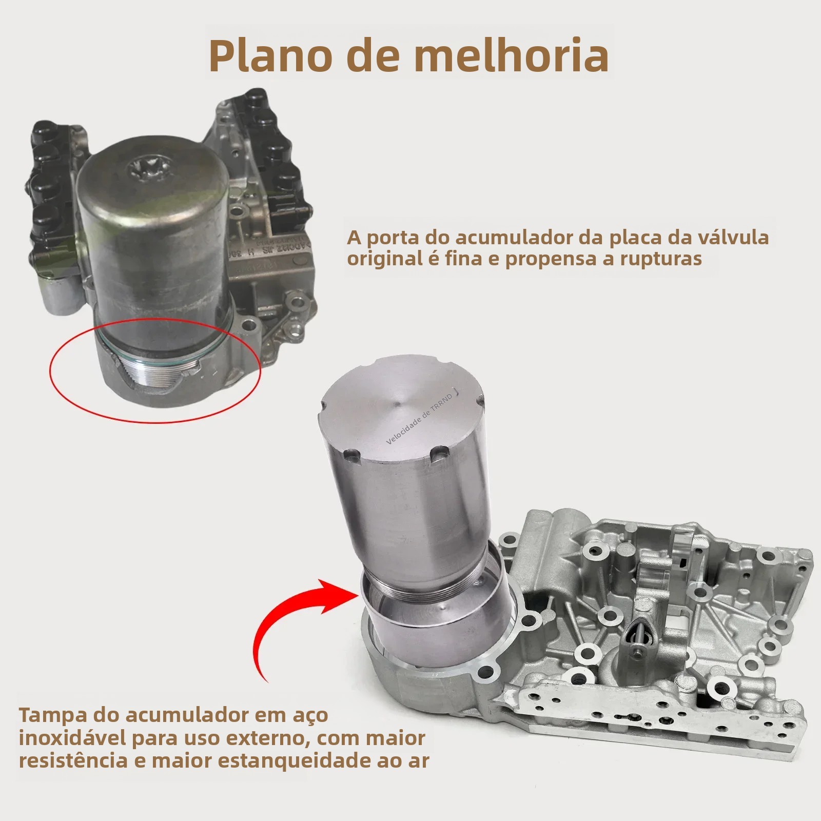 Transspeed dq200 0am dsg transmissão melhorar kit de reparo mecatrônico acumulador para vw audi