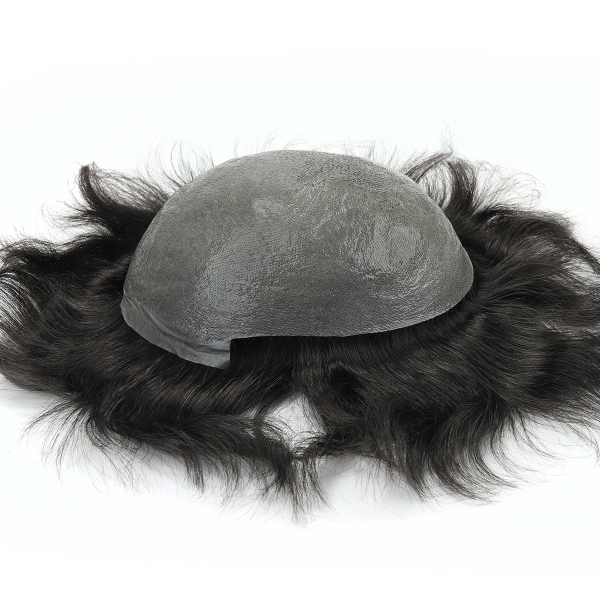 Beeos tjng 6 polegadas 0.03-0.04mm pele super fina homens peruca sistema de cabelo humano protese capilar hombre pelo humano