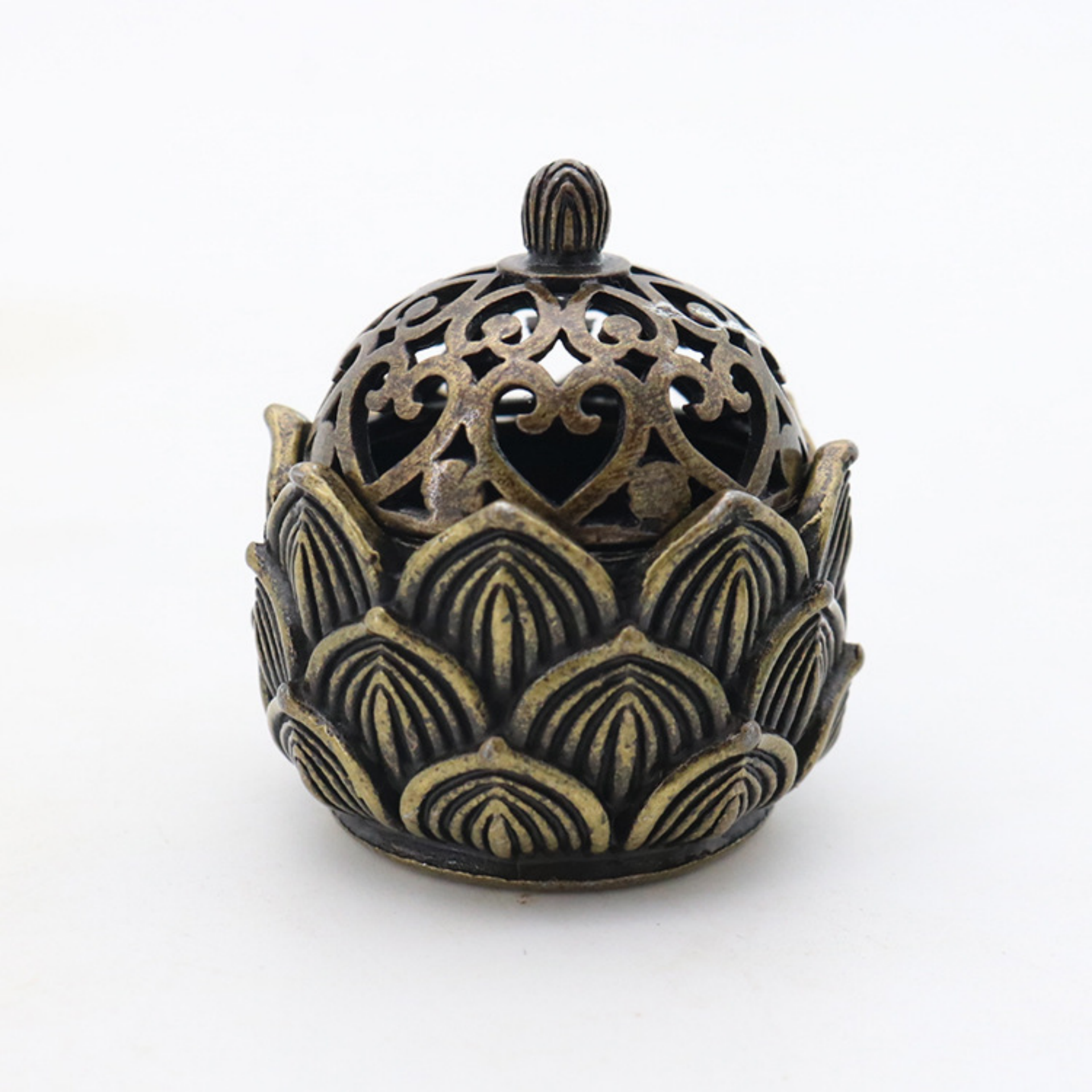 1PC Lotus Incense Cone Holder, Mini Asian Zen Decor, Small Flower Burner for Home Office Meditation Gift