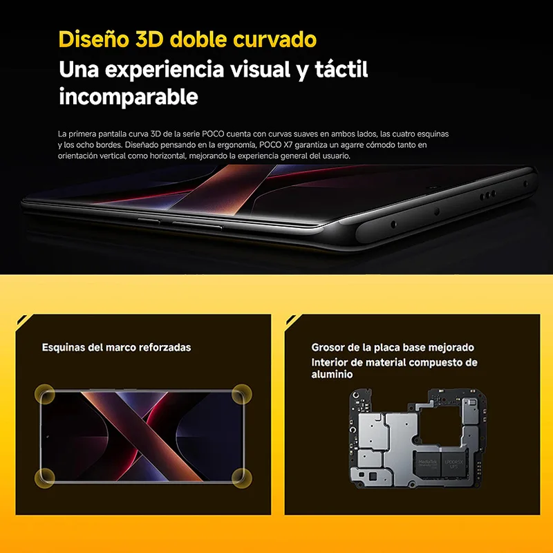 Poco X7 5G, NFC, smartphones, dimensão 7300-ultra, 120 Hz, câmera principal de 50 Mp com Ois, carregador não incluído
