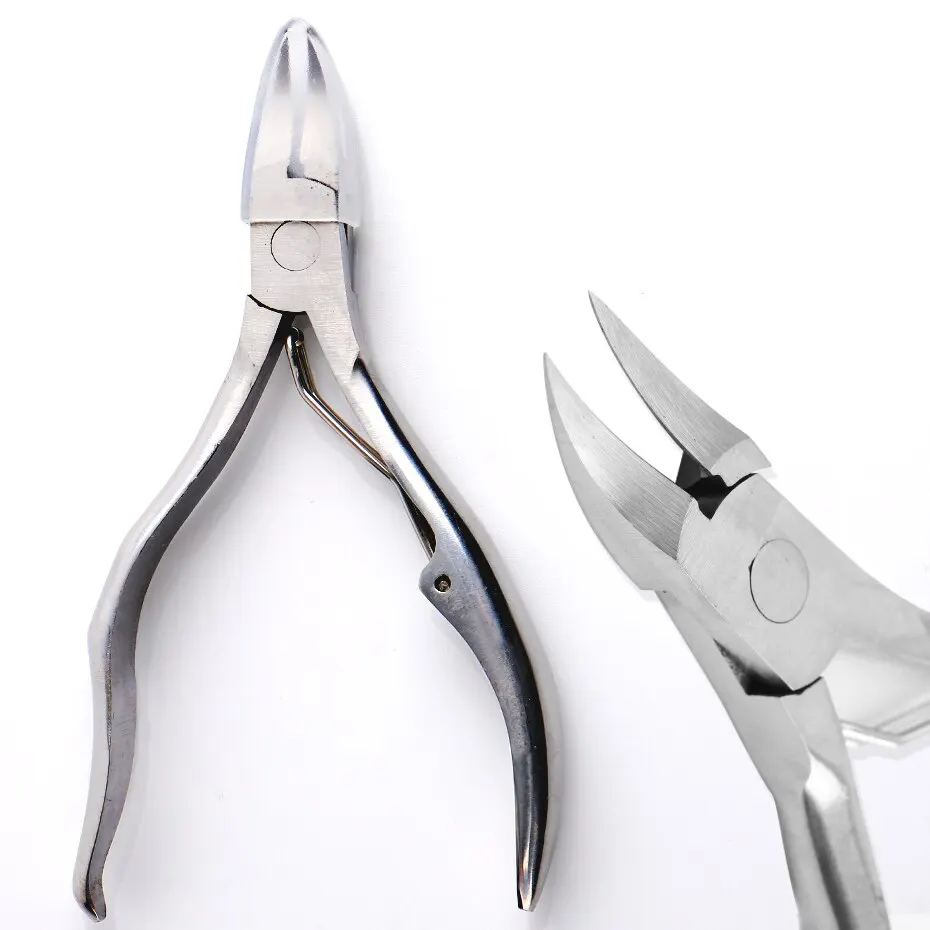 เล็บกรรไกร Cuticle Clipper เล็บ Nippers Dead Skin Remover สแตนเลสสตีล Pedicure เครื่องมือ Trimmers Eagle Beak Plier