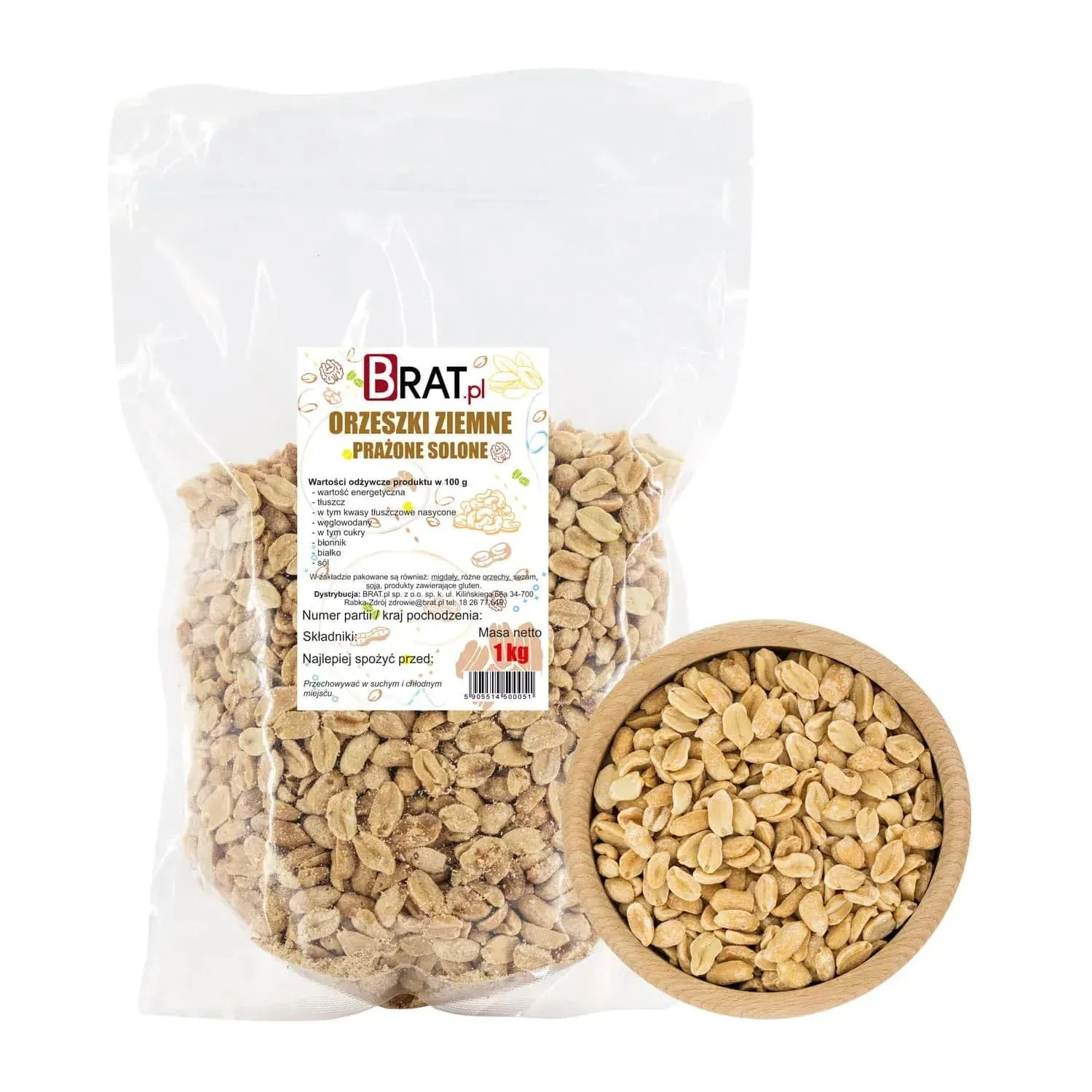 Orzechy ziemne prażone solone 1kg