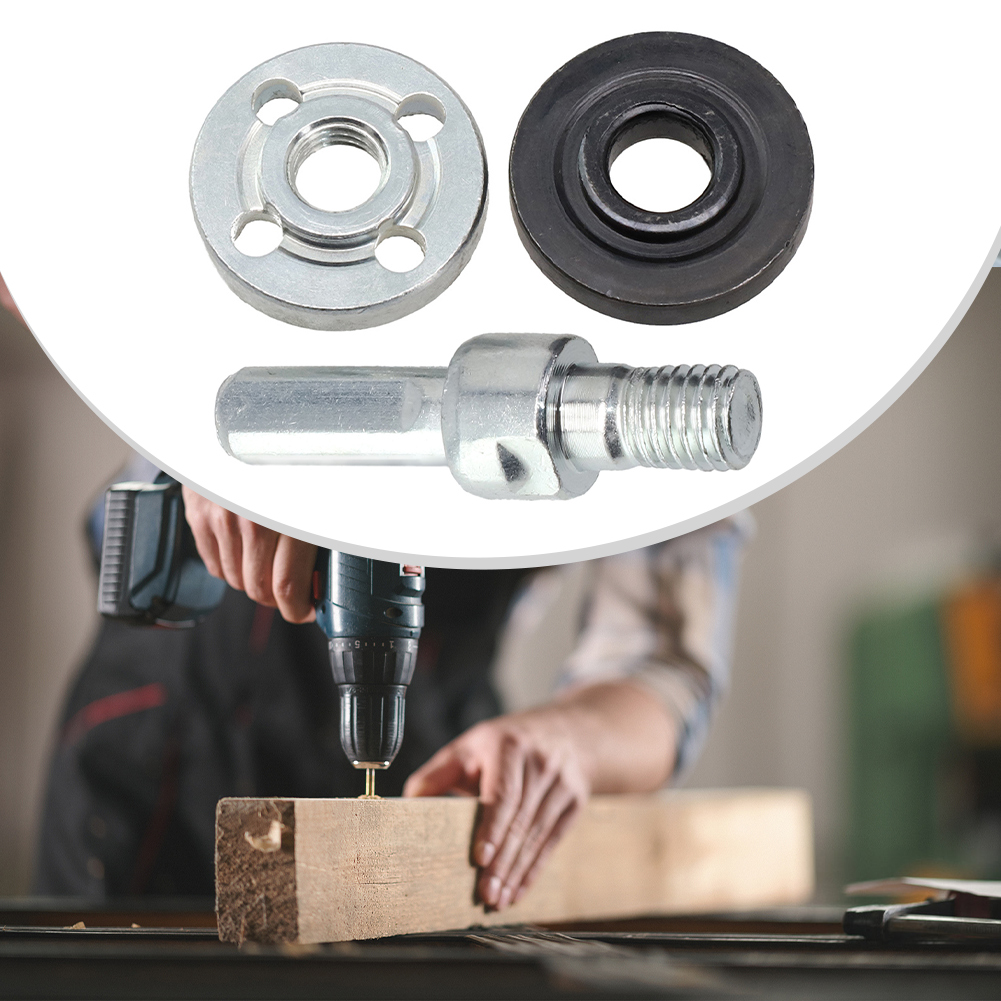 Placa de presión de tuerca con brida M10, piezas de adaptador de biela para amoladora angular de taladro eléctrico, accesorios de herramientas eléctricas, 2/3 Uds.