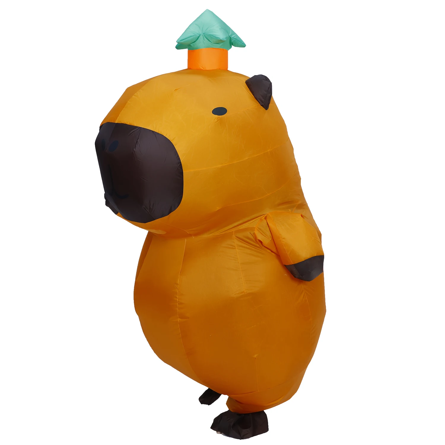 성인을위한 풍선 만화 Capibara 의상 멋진 할로윈 코스프레 파티 드레스 성능 풍선 의류 에어 블로우 슈트