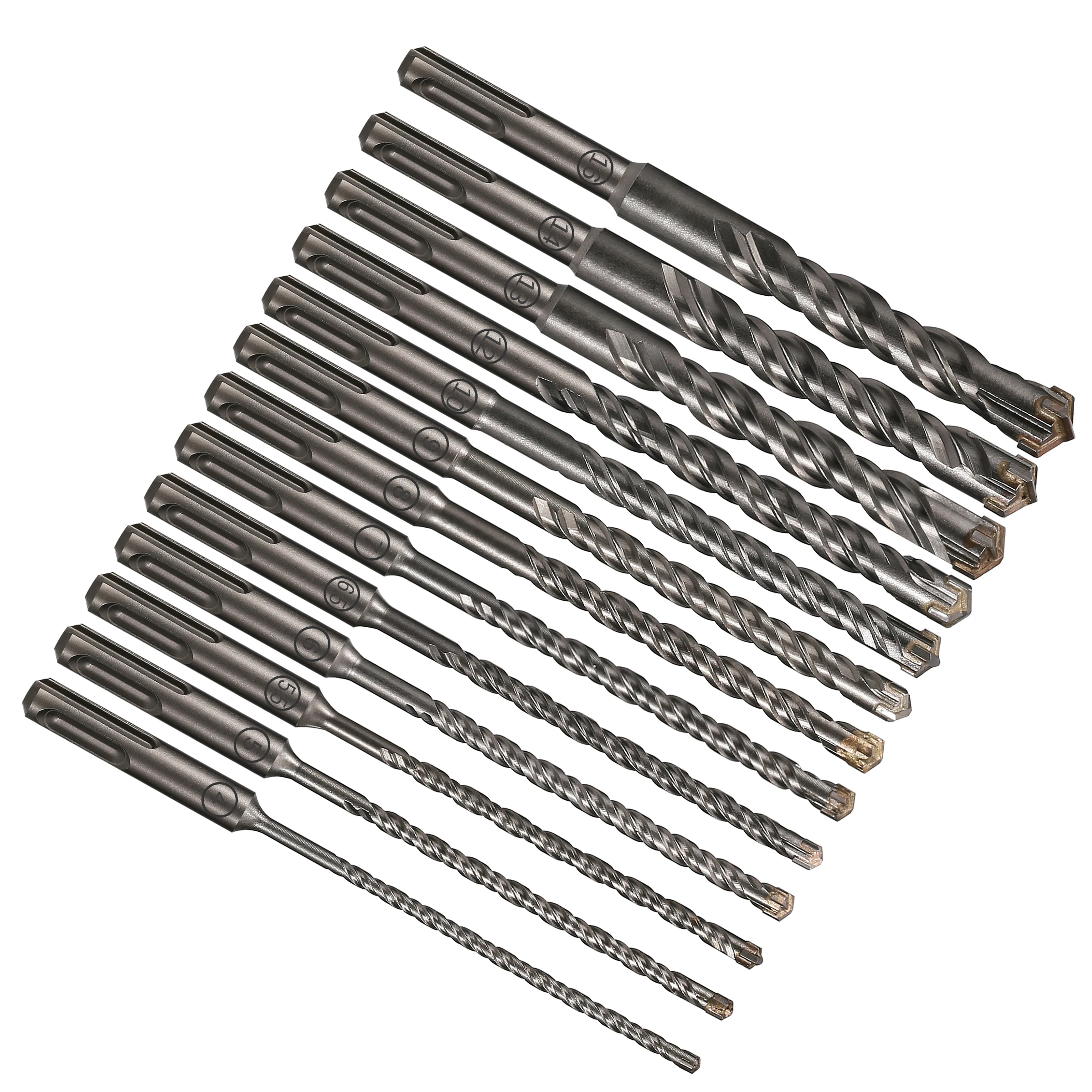 1Pc Concrete SDS Plus 5-16mm bit Cross Cutter head double auger Hammer 160mm Wall Brick Block Electric Hammer Masonry Bit