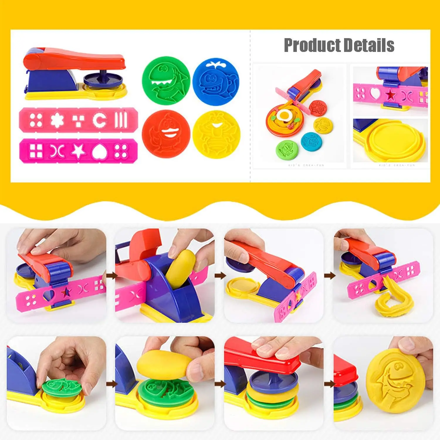Mới Họ Nhựa Mô Hình Đồ Chơi Khuôn Bột Mô Hình Dụng Cụ Đồ Chơi 3D Ống Tiêm Con Lăn Ấn Tượng Moulds Đất Sét Bộ Dụng Cụ Giáo Dục Đồ Chơi Quà Tặng