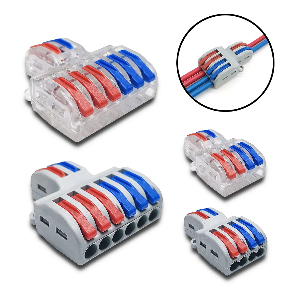 Mini Nhanh Dây Kết Nối Cáp Đa Năng Nhỏ Gọn Dây Dẫn Mùa Xuân Nối Dây Cổng Kết Nối Hít Nhà Ga Khối SPL-42 422
