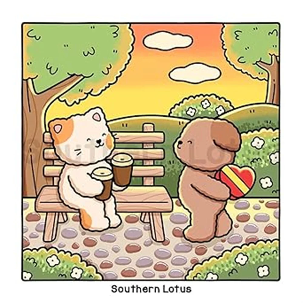 สมุดระบายสี Fuzzy In Love สําหรับผู้ใหญ่และวัยรุ่น นําเสนอสัตว์เลือนน้อยในช่วงเวลาแห่งความรักและกิจกรรมแสนสบาย หนังสือ Colorin