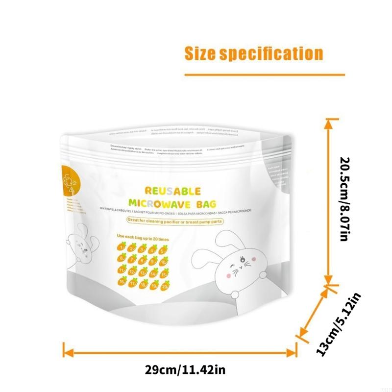 Convenientes bolsas esterilizador microondas 16 cargos / 42 cargos para biberones y limpieza componentes