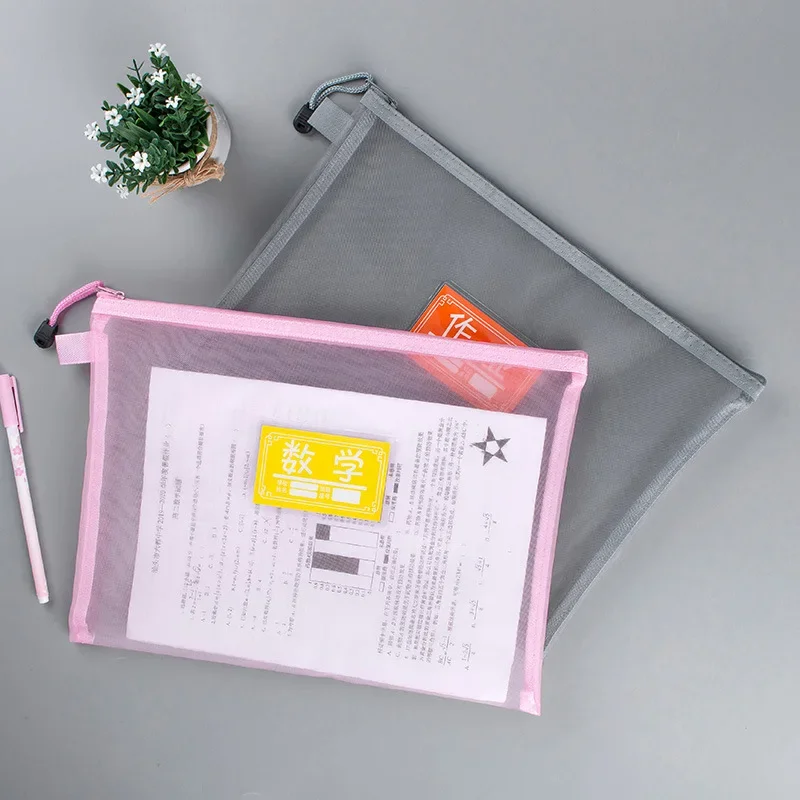 1 Chiếc Lưới Nữ Thư Mục Trang Điểm Đựng Túi Trữ Nhỏ Lớn Mỹ Phẩm Túi Dụng Ốp Lưng Đa Năng Túi Đựng Tài Liệu