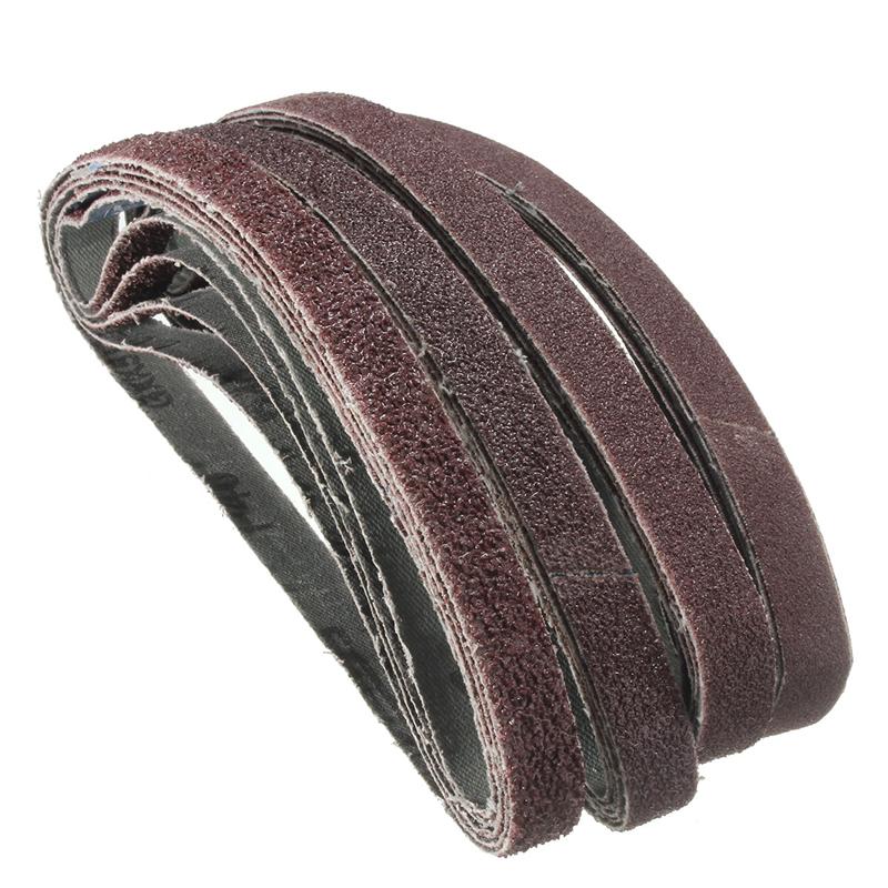 20pcs/Pack for Air Belt Sander Powerfile Sanding Sander 13mm x 457mm Belts Paper Mixed Grit 40 60 80 120