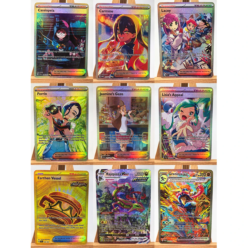 เทรนเนอร์ Lisia Greninja Mew งานอดิเรก งานอดิเรก ของสะสม คอลเลกชันเกม การ์ดอนิเมะ