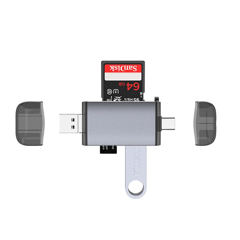 1Pc 6 in1 universel SD/TF carte ordinateur téléphone portable lecteurs de carte SIM 3.0 USB type-c Micro USB OTG lecteur de carte de secours pour Android