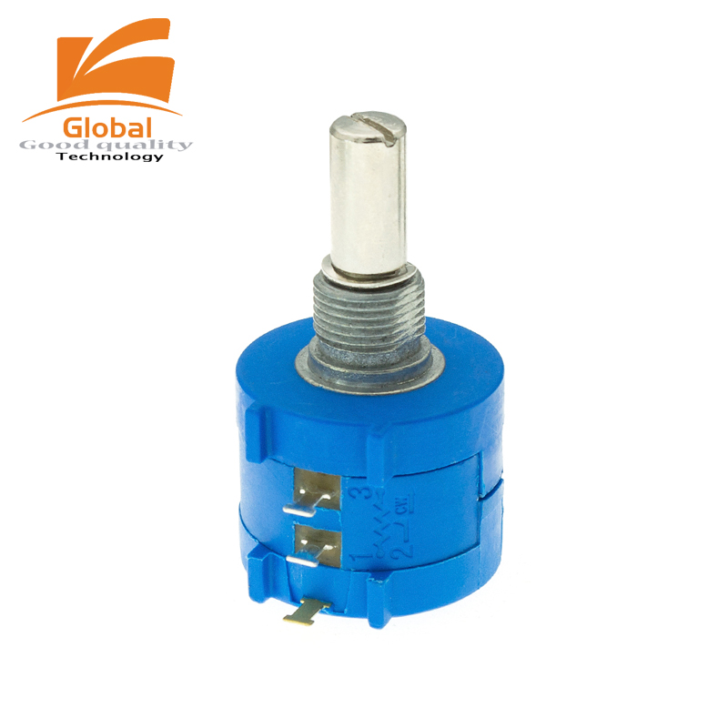 1set PLR 3590S Precision Multiturn Potentiometer Kit - 10 Ring Adjustable Resistor + Rotary Knob & Counting Dial