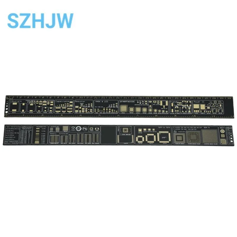 5 Type 9CM 15CM 20CM 25CM 30CM PCB Ruler Multi-functional Measuring Tool Resistor Capacitor Chip IC SMD Diode Transistor