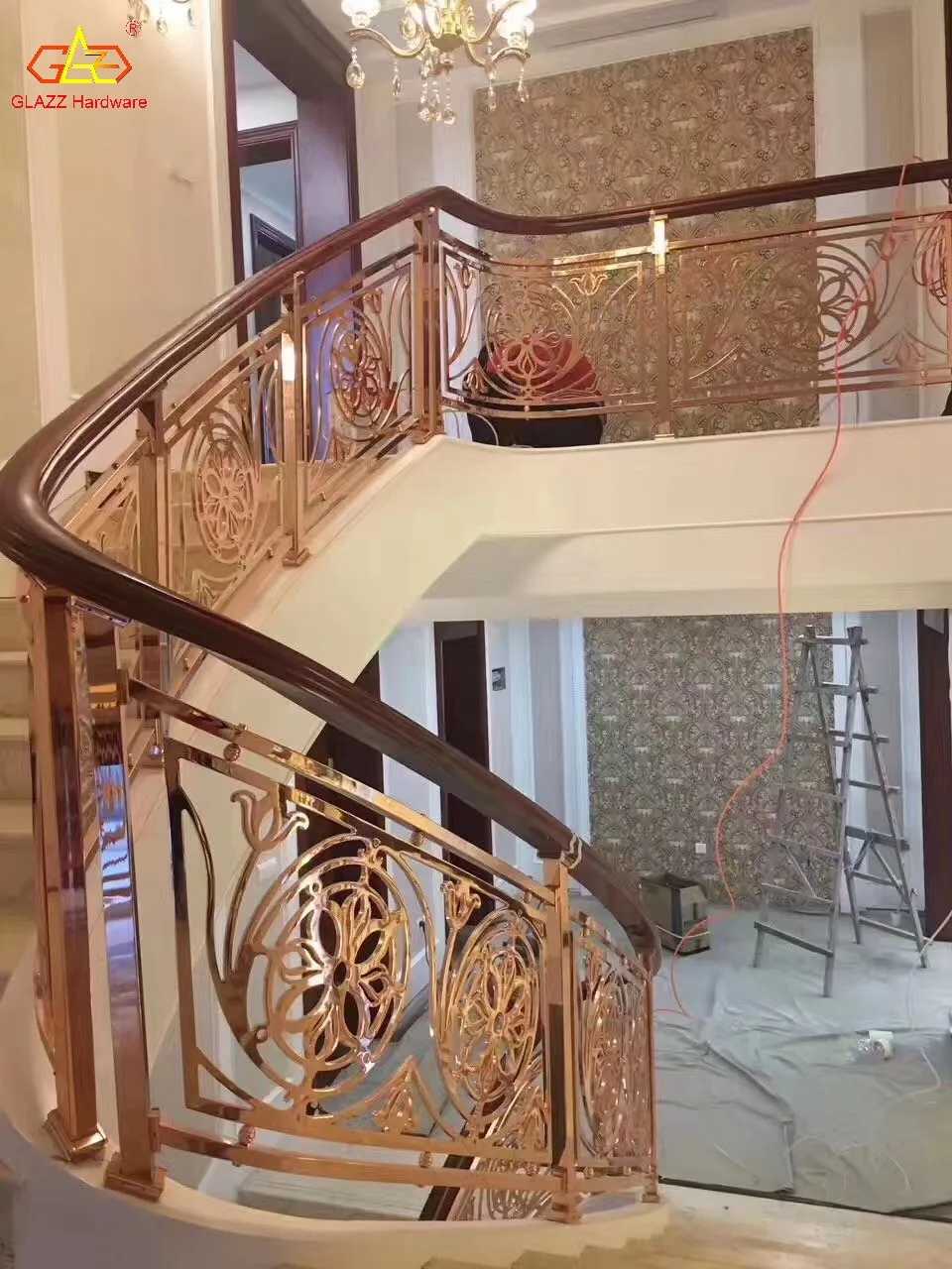 Round or Rectangle Top Pipe stainless steel balustrades handrails stair railing