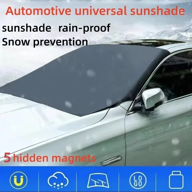 Auto Magnetische Schnee Schild Winter Frontscheibe Abdeckung Anti-frost Sonnenschutz Halbe Auto Abdeckung Isolierte sonnenschirm