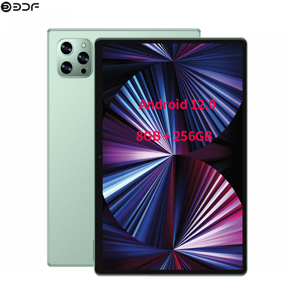 BDF versión Global 10,1 pulgadas 5G/4G LTE tabletas Android 12 sistema 8GB RAM 256GB ROM Octa Core WiFi-Bluetooth-tarjeta Sim