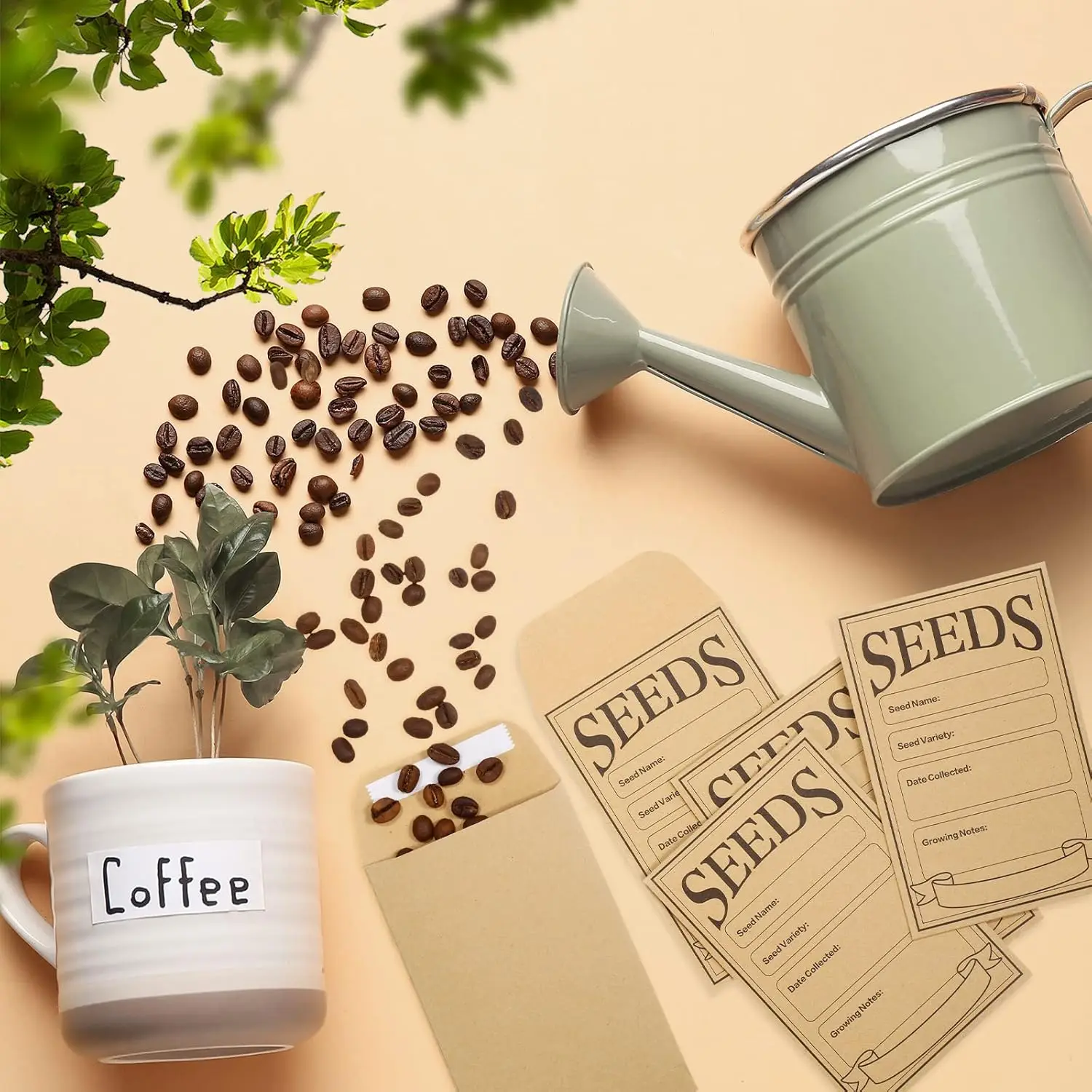 50/100/150 Pcs Seed Envelopes Resealable Seed Packets 3.15 x 4.72 Inch Secure Tiny Seal Saving Envelopes(Brown)