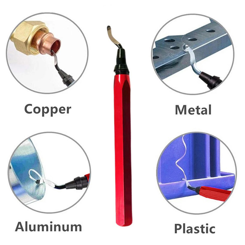 RB1000 poignée bavure ébavurage dissolvant outil de coupe avec 10 pièces lame d'ébavurage rotative Kit d'outils d'ébavurage professionnel