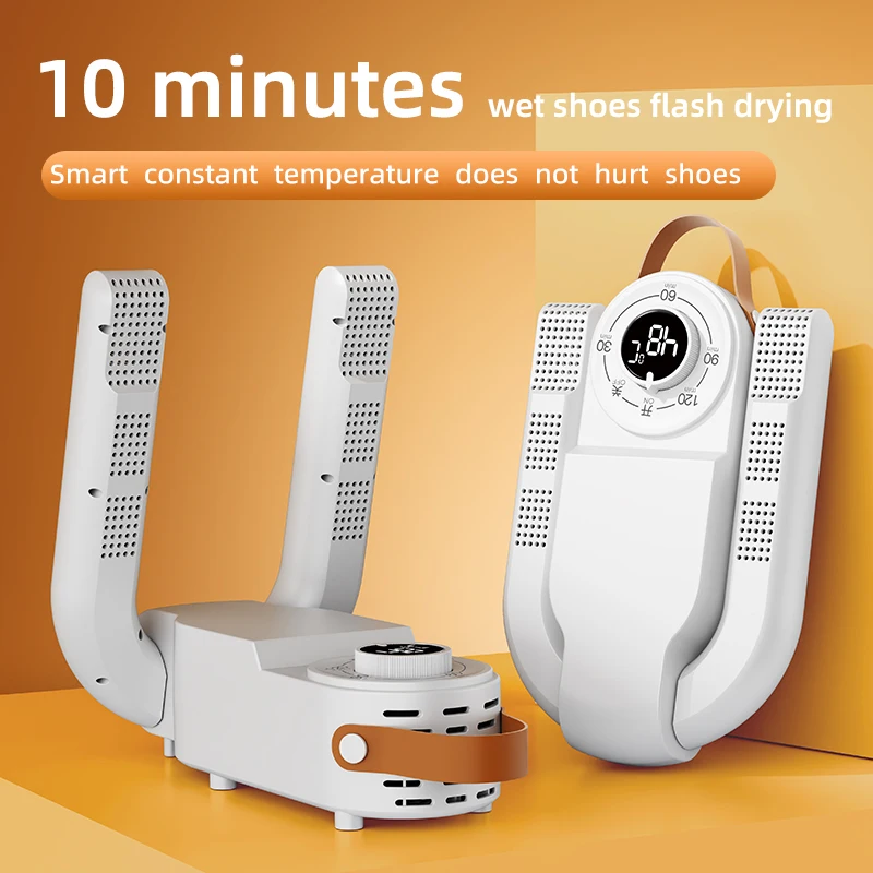 Sèche-chaussures minuterie intelligente sèche-linge réglable séchage rapide désodorisant stérilisation sèche-chaussures ménage chauffe-chaussures chauffage