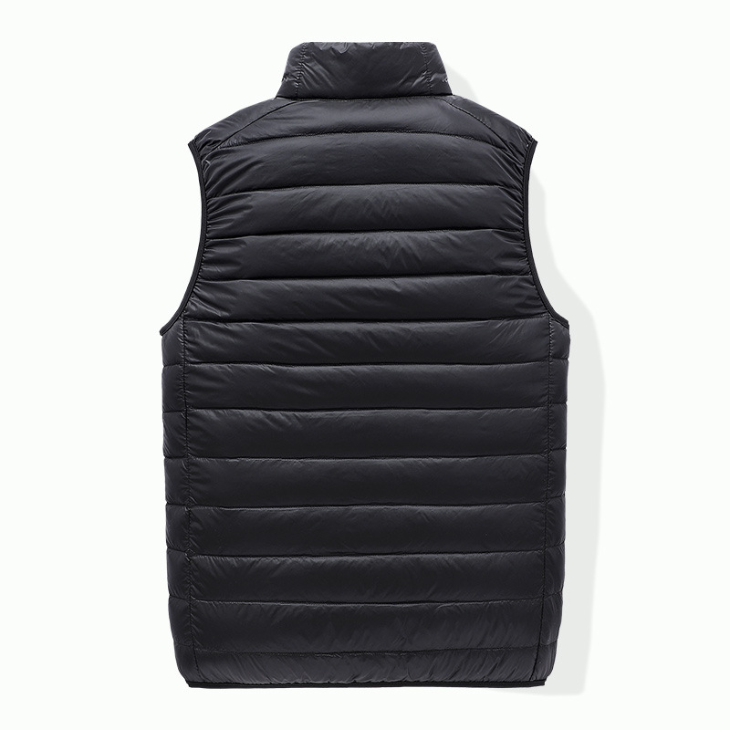 Ärmellose Pufferjacke für Herren, 2023, neuer Herbst, Frühling, leicht, wasserabweisend, verstaubar, Herren-Daunenweste