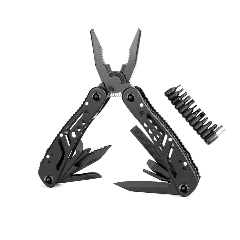 24-in-1 สแตนเลส Multitool คีมมีด-แบบพกพาพับหลายเครื่องมือสําหรับตั้งแคมป์,Survival,การล่าสัตว์ของขวัญ (ผู้ชาย/พ่อ)