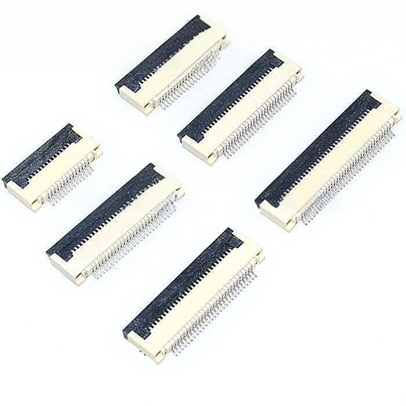 10PCS 0.5MM FPC Slide Connector 4P 6/8/10/12/14/16/20/24/30P/40/50P Pull-up Pull-down Flip-down connection Flat Cable Socket