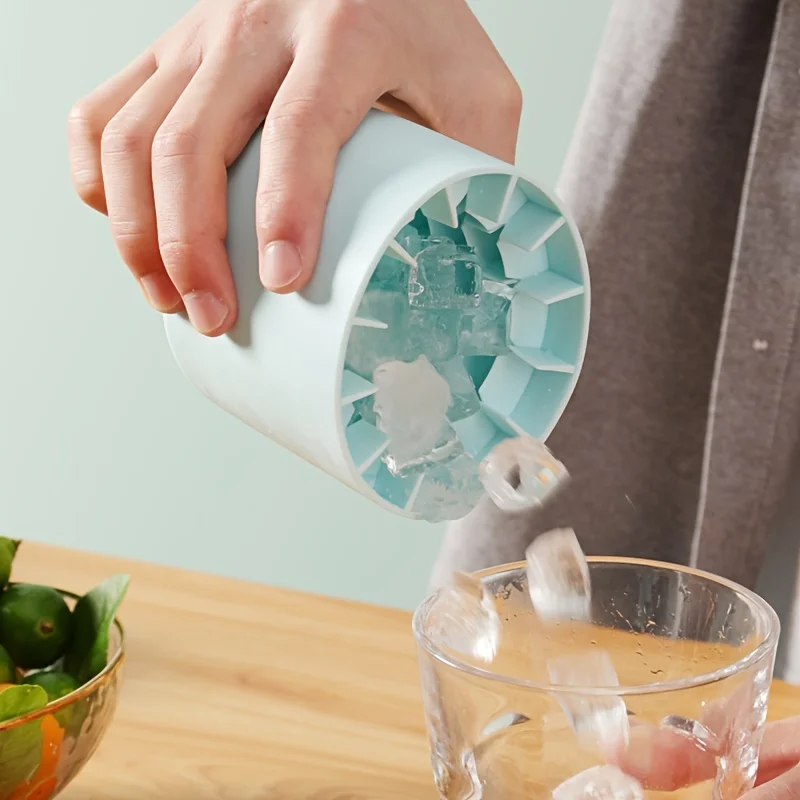 Quick Freeze ซิลิโคน ICE CUBE แม่พิมพ์ได้อย่างง่ายดาย Release ทนทานเป็นพิเศษสําหรับ Crafting ก้อนน้ําแข็ง BPA ฟรีถังน้ําแข็งถ้วยกระบอก