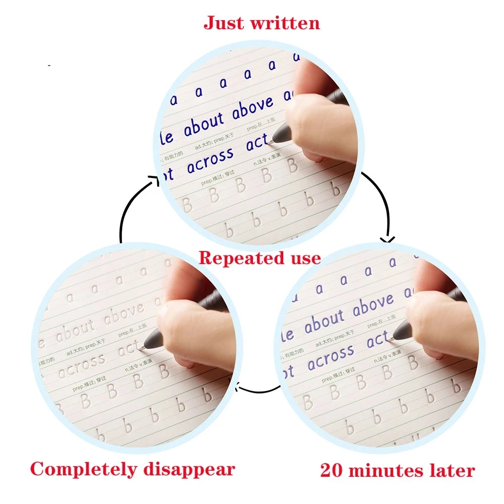 Tiếng Anh Có Thể Tái Sử Dụng Cuốn Sách Ma Thuật Copybook Cho Thư Pháp Học Bảng Chữ Cái Câu Ngắn Thành Phần Chữ Viết Tay Sách Thực Hành
