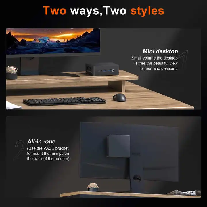 SZBOX Z68 Ryzen 7 6800H MiNi PC Windows 11 Pro 2*SO-DIMM DDR4 M.2 SSD PCIe3.0 USB3.2 WIFI6 BT5.2 Gaming Office Desktop Computer