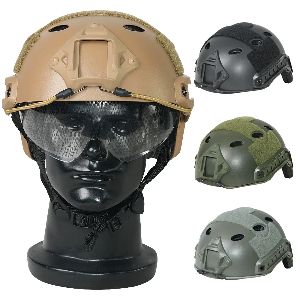 Kask FAST ABS lekki kask pistolet pneumatyczny MH zwykły sportowy kask outdoorowy pistolet pneumatyczny strzelecki CS specjalna policja ochrona
