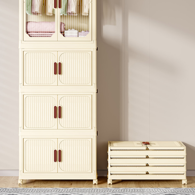 Armario de plástico para dormitorio de bebé, organizador de ropa, estantes, muebles para el hogar, MR50CW