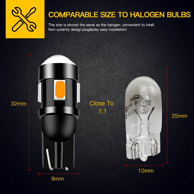 Bộ 2 Xi Nhan CANbus Trắng Đỏ Xanh Dương Dành Cho Xe Suzuki GSXR LED Xe Máy Vị Trí Đỗ Xe Thành Phố Đèn T10 194 W5W GSXR 600 GSXR 750 GSXR 1000