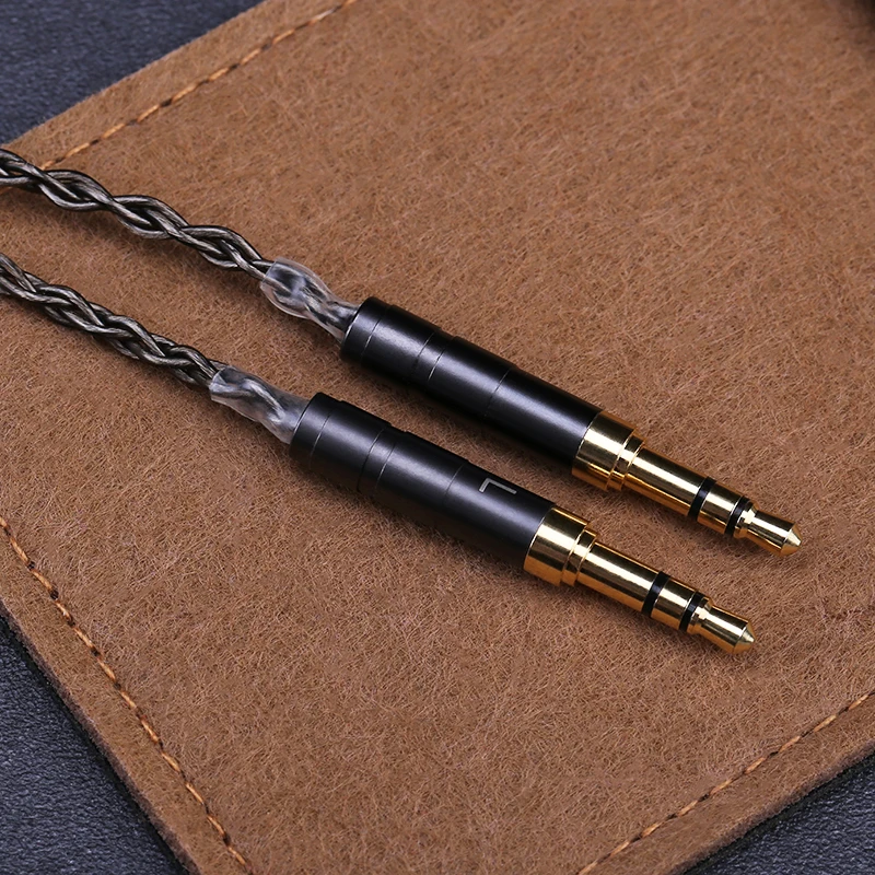 OPENHEART 8 Cáp Tai Nghe 1 Ra 2 Jack Dual 3.5/2.5/4.4Mm Cân Bằng Cáp Mạ Bạc đồng Nâng Cấp Thay Thế 2M 3M