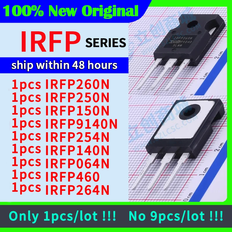 Sólo 1 unids/lote, No 9 unids/lote IRFP260N IRFP250N IRFP150N IRFP9140N IRFP254N IRFP140N IRFP064N IRFP460 IRFP264N