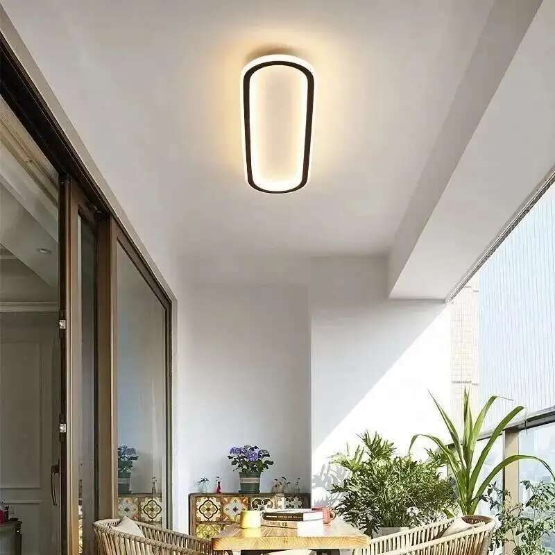 Ultra-thin Ceiling Lamp Long Corridor Aisle Lamp Home Balcony Lamp Simple Cloakroom Bedroom Minimalist Porch Lamp