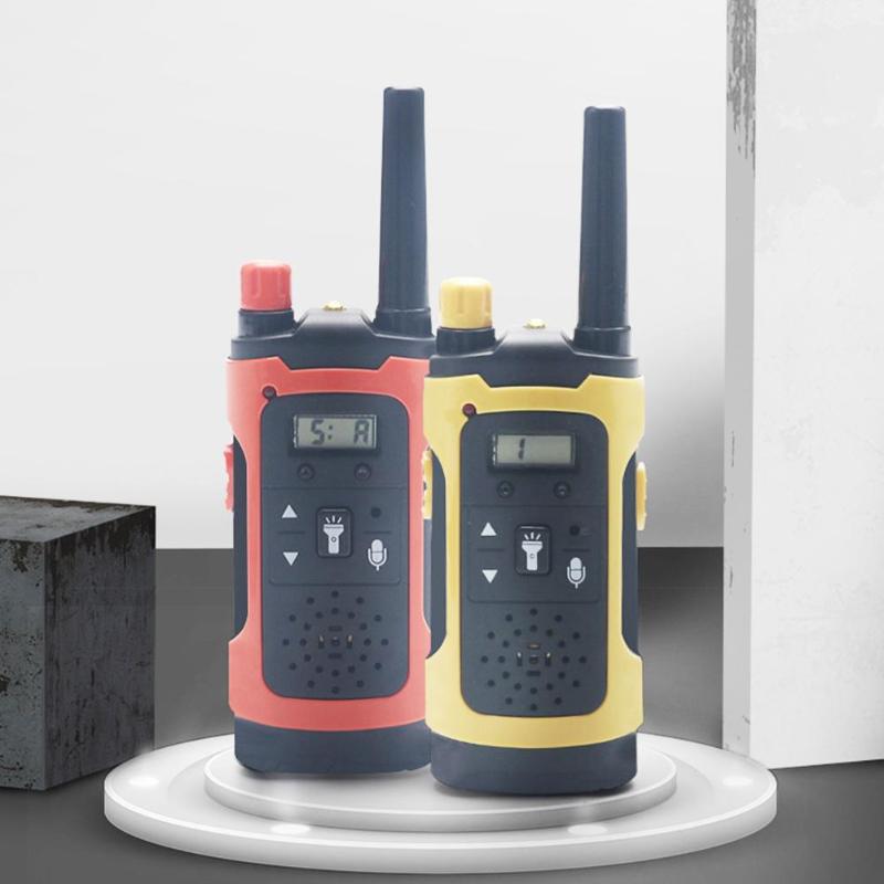 Walkie Talkies LED para niños, comunicación inalámbrica de largo alcance, Radio de mano de 2 vías, juguete educativo, juguetes electrónicos