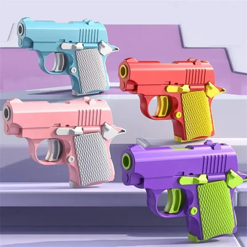 Mini impressão por gravidade 1911 armas de brinquedo das crianças modelo brinquedo fidget para crianças adultos alívio do estresse brinquedo crianças presente de descompressão