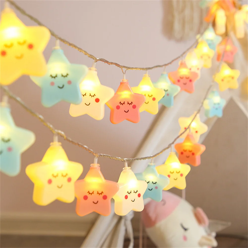 20 LEDs Wolke/Stern Licht String, 10 Fuß USB Wasserdichte Nacht Lichter Atmosphäre Beleuchtung für Camping Geburtstag Party Sommer wohnkultur