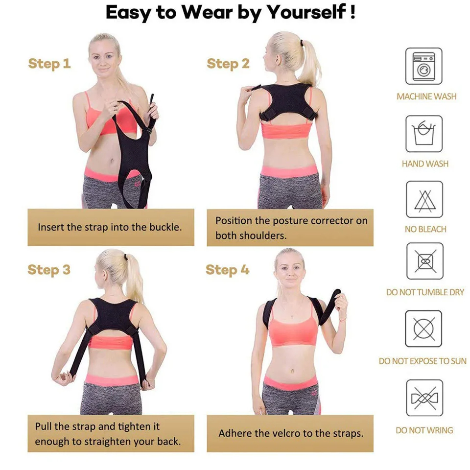 Getinfit-調整可能な脊椎姿勢補正器、姿勢補正バンド、ザトウクジラ、背中の痛みの緩和、肩の保護