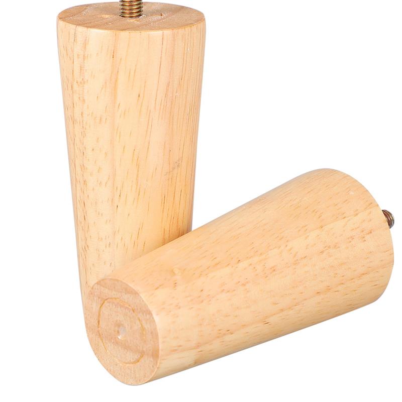 4 ชิ้นเฟอร์นิเจอร์ไม้ขาความสูง 10/12/15 เซนติเมตรตรงทนทานเรียวโซฟาเตียงตู้โต๊ะเก้าอี้เปลี่ยนขาเฟอร์นิเจอร์