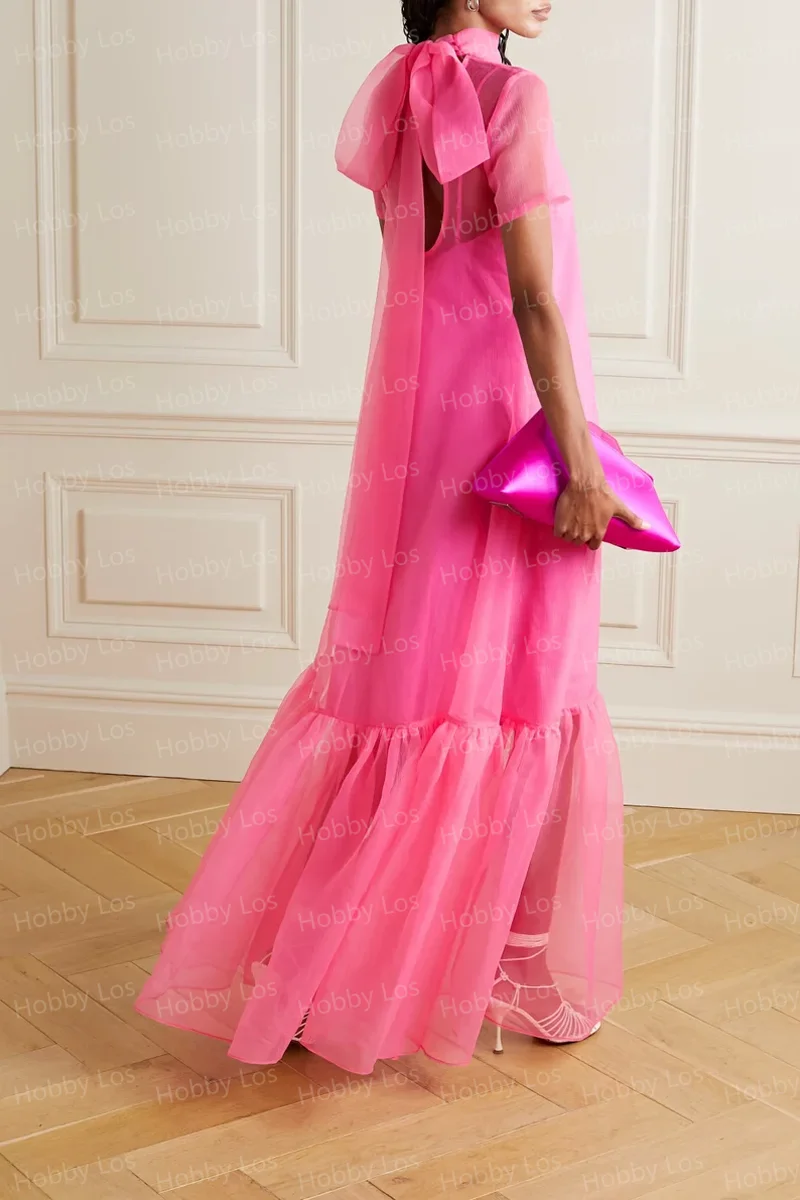 SERENDIPIDTY-vestido longo para mulheres, gola alta, simples, casual, elegante, festa à noite, feito sob encomenda, frete grátis, moda bonita