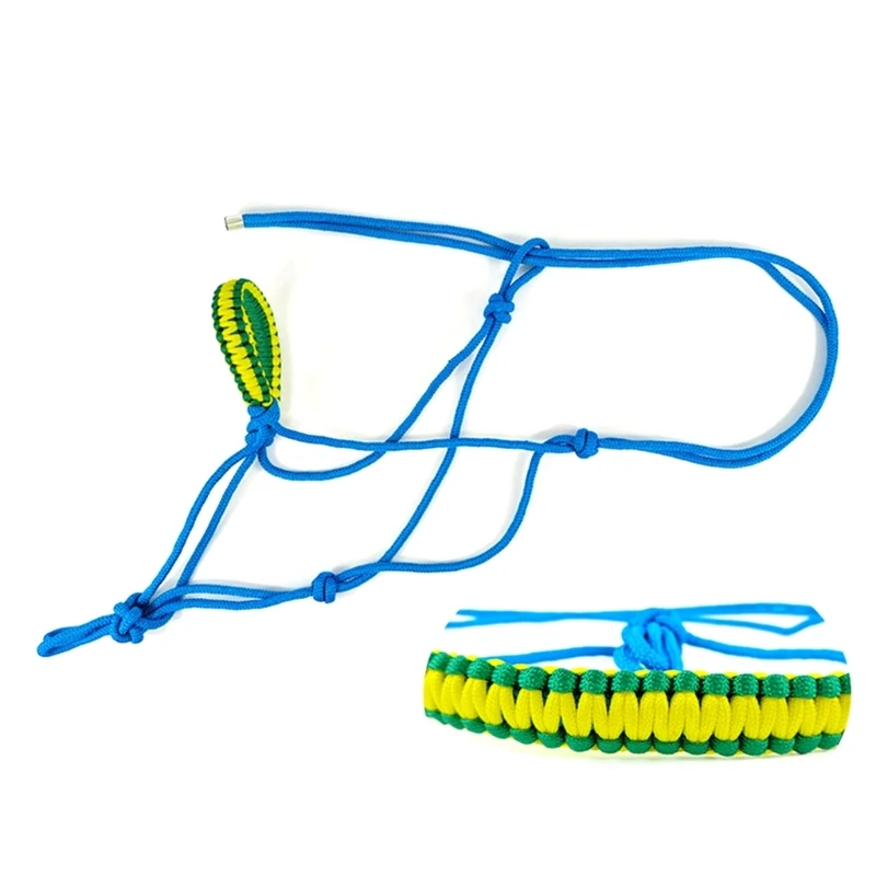 ม้านำเชือกแขวนคอม้าเชือกผูกปมการฝึกอบรม Headstall สายรัดเชือกสำหรับเครื่องมือการฝึกม้าใช้งานง่าย