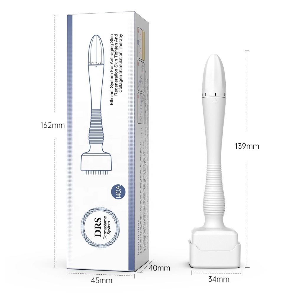 Derma Stamp Roller DRS140A Regulowana igła Microneedle Derma Rolling System Demaroller Microneedling Therapy Wzrost włosów