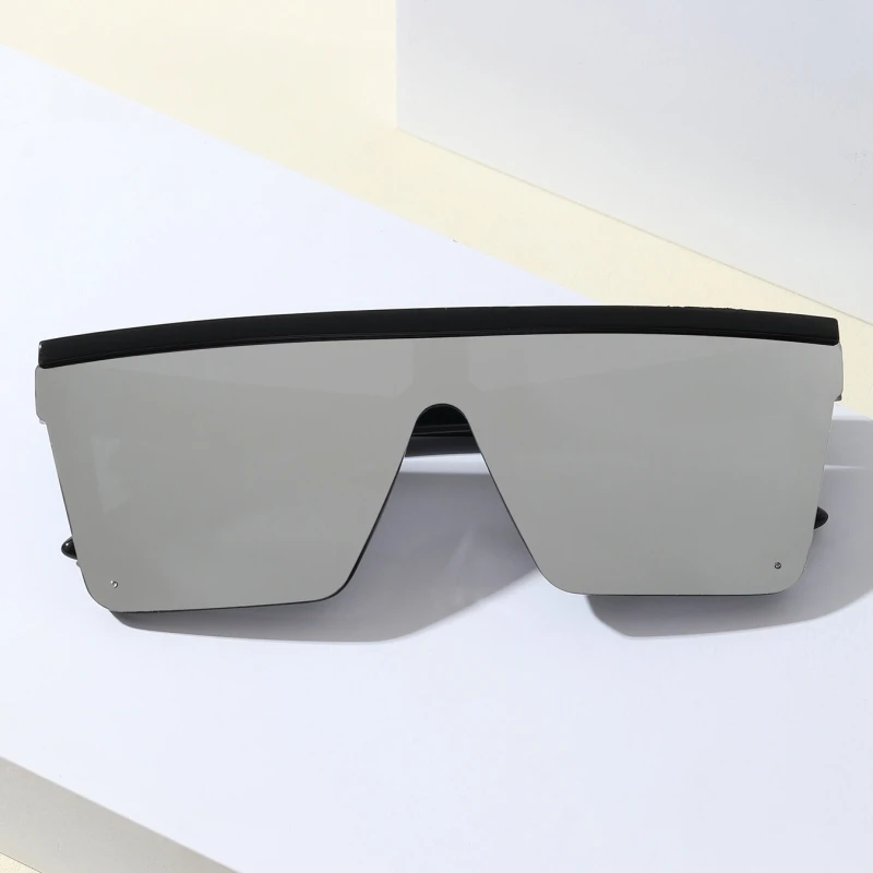 Gafas de sol de una pieza con montura grande para hombre y mujer, anteojos de sol femeninos, estilo europeo y americano, para fotografía callejera, para conducir, Retro, 2024