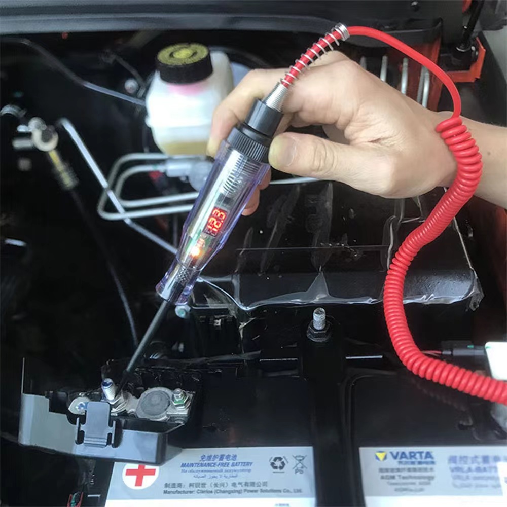 Probador de circuito de voltaje de camión y coche, pluma de prueba de sonda de diagnóstico automático, bombilla eléctrica, herramientas de reparación, 6V, 12V, 24V