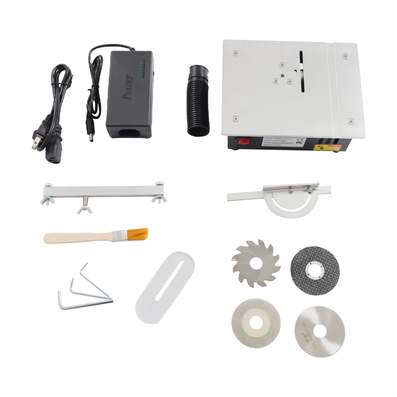 DIY Cutting Tool Table Saw Mini Woodworking Cutting Machine Electric 96W Circular Grinding Wheel